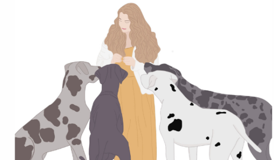 Illustration of Erika from One Dane at a Time