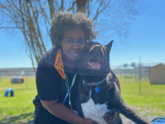 Jennifer Jenkins and dog